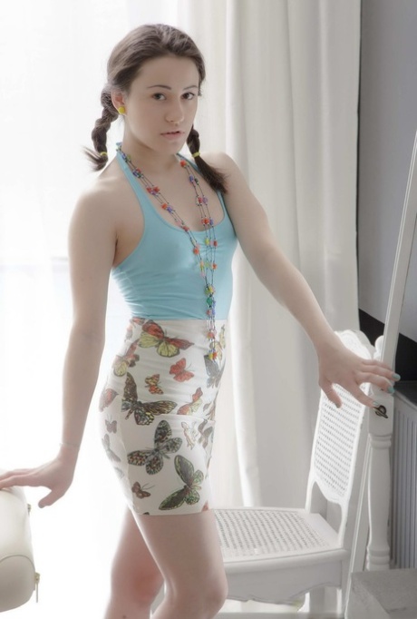 Naked teen Izi partakes in sexual intercourse with her masseur